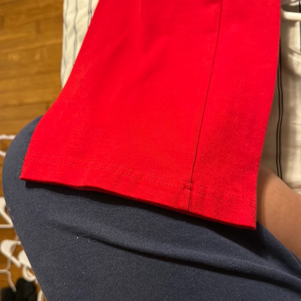 Red leggings
